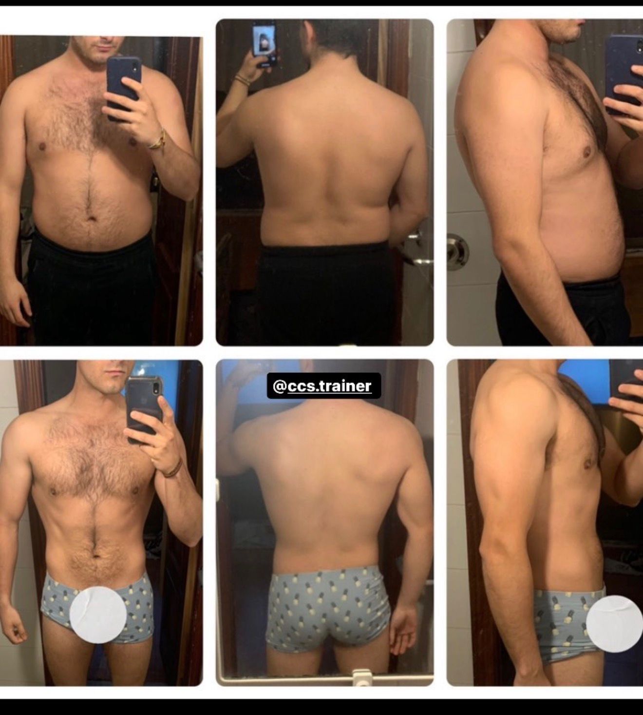Transformación pérdida de grasa