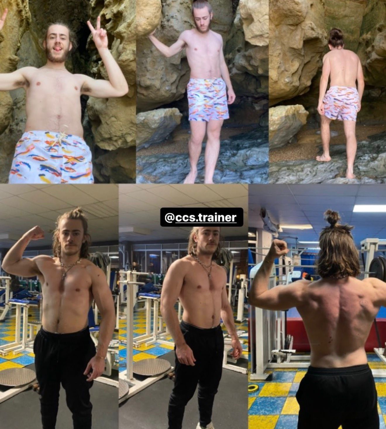 Transformación ganancia muscular